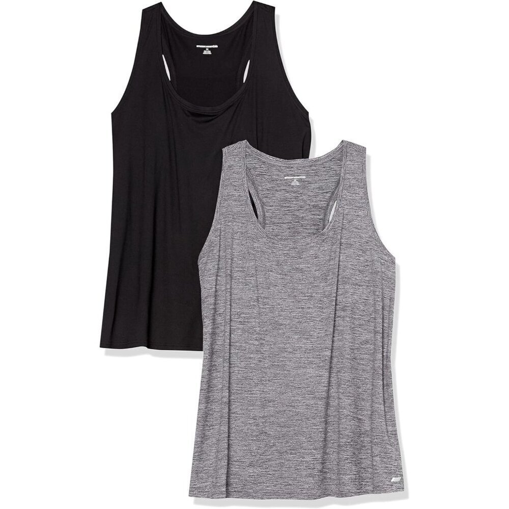 Women's Tech Stretch Racerback Tank Top Multipacks Discontinued Colors Small